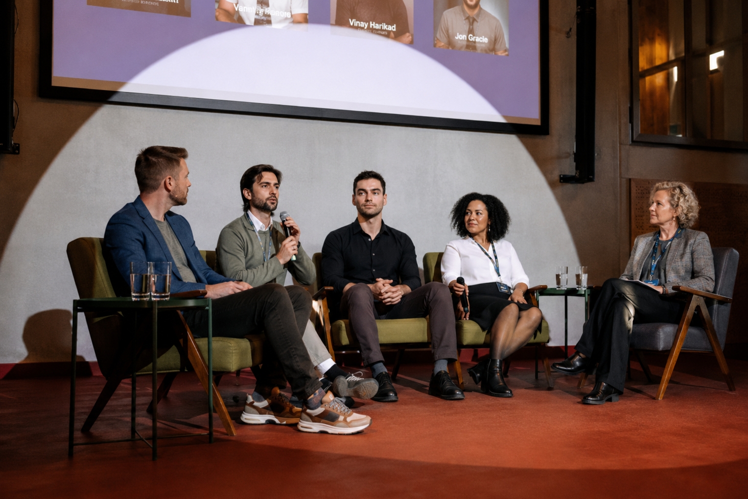 Michael Bayreder beim Panel auf der Bühne